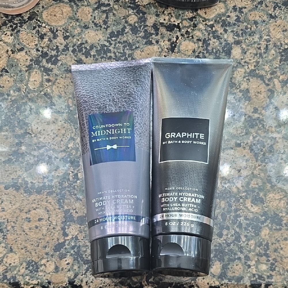 Bath & Body Works Midnight and Graphite Body Cream Duo